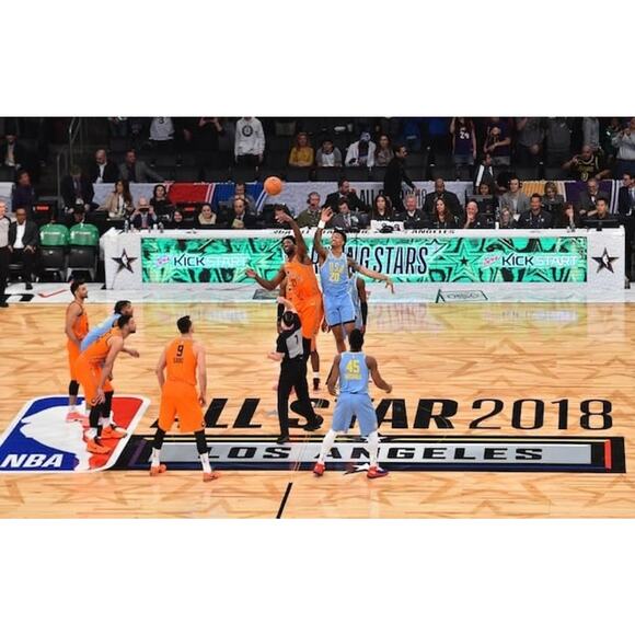 NBA 2018 Rising Stars Team World Player Issued Nike Shorts Sz 48 +2 3XL - Picture 15 of 16